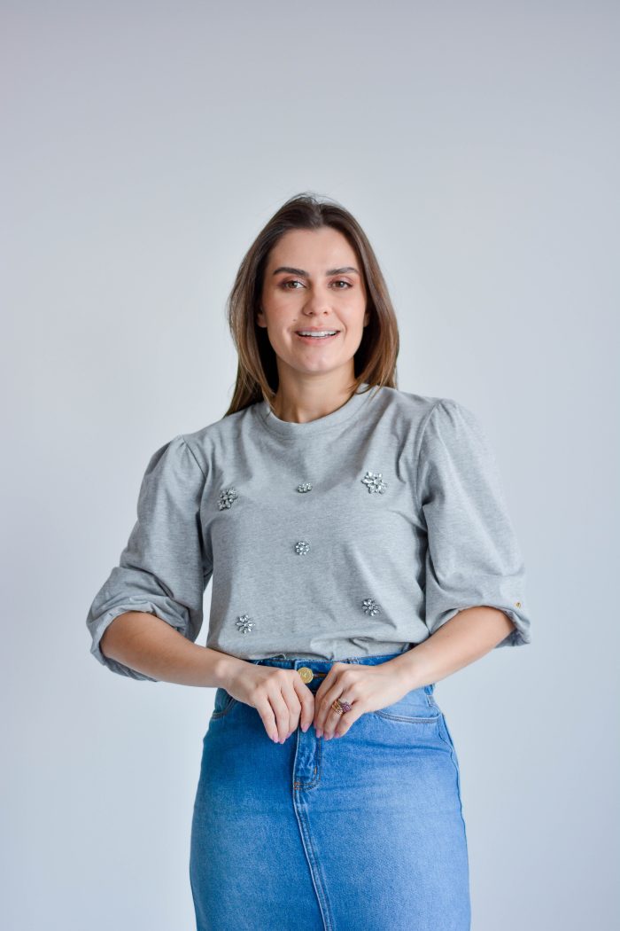 blusa cintia cinza