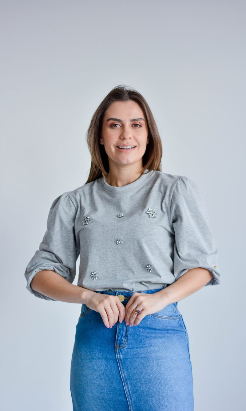 blusa cintia cinza