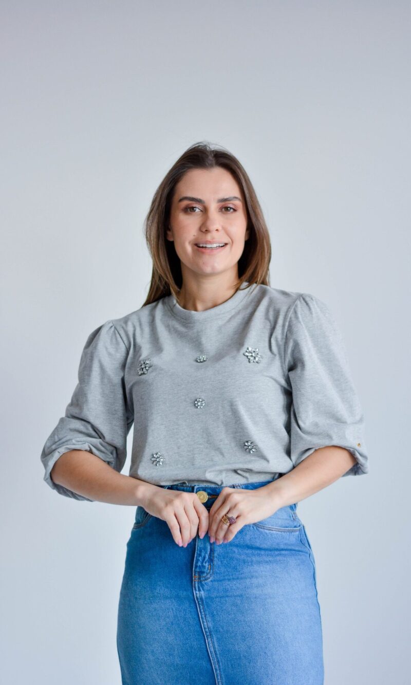 blusa cintia cinza