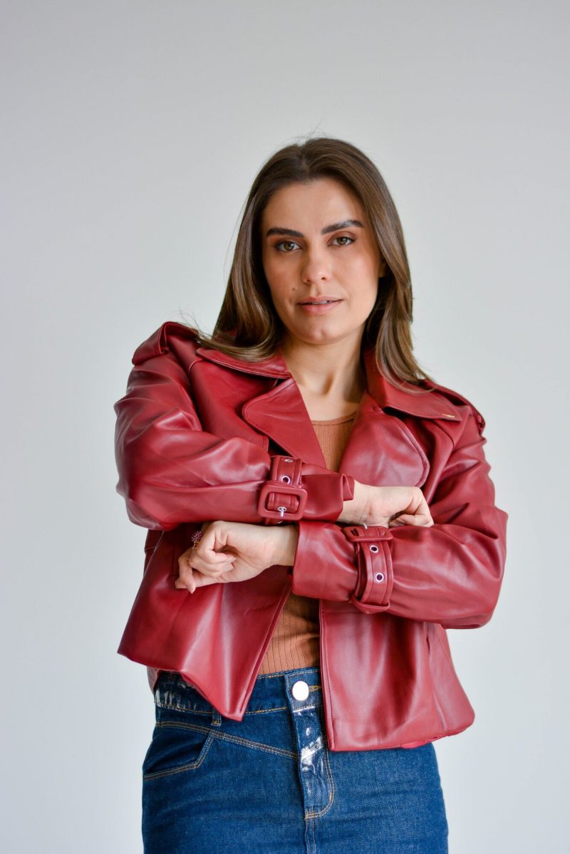 jaqueta vanessa vermelha