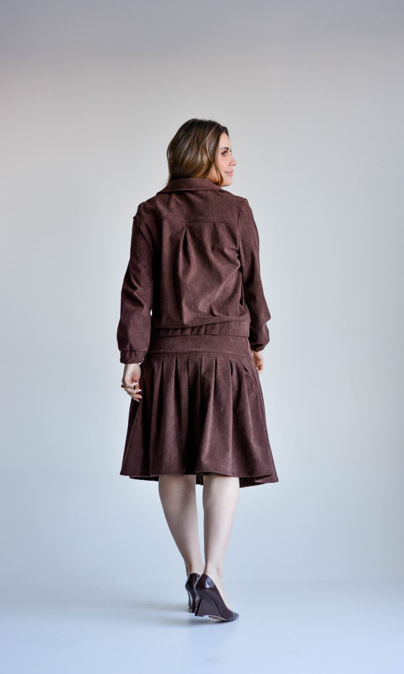 conjunto luiza marrom