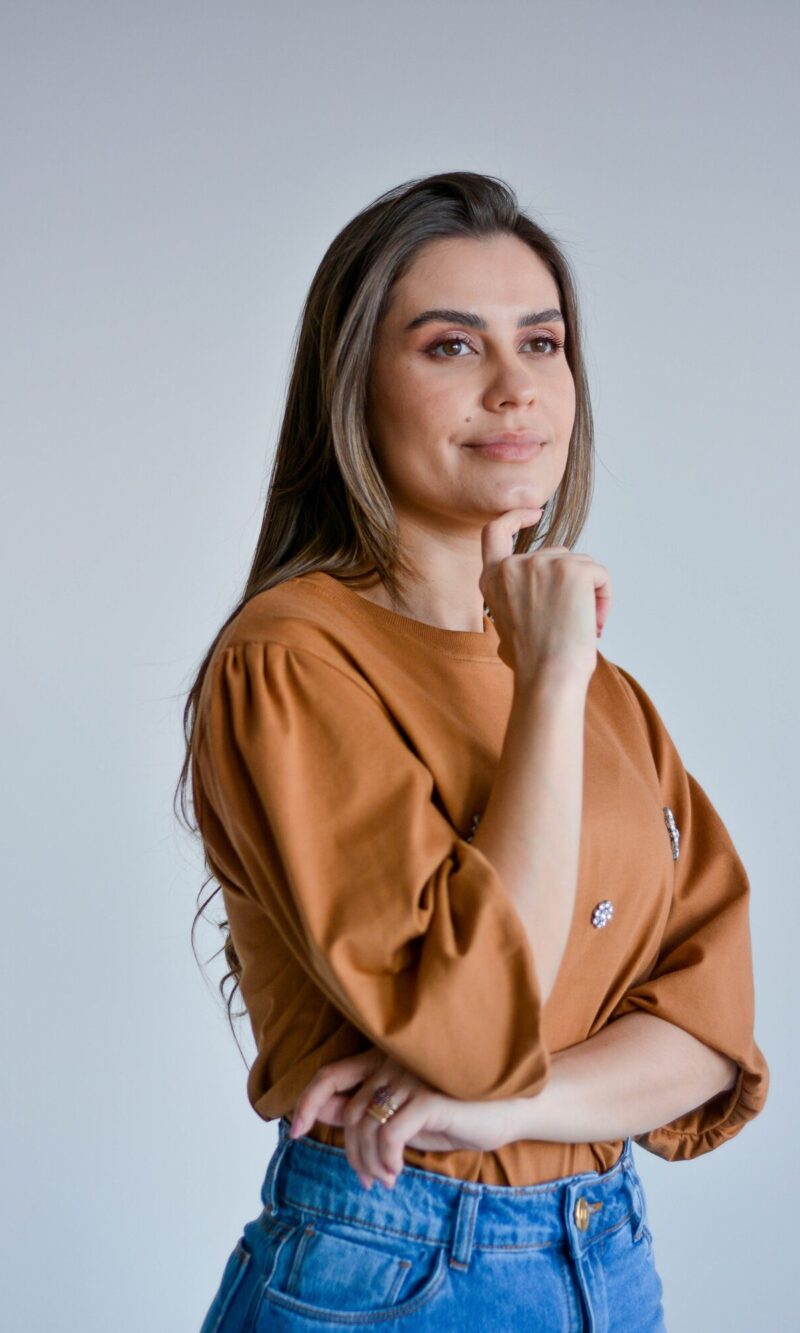 blusa cintia doce de leite