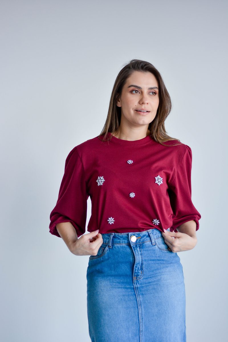 blusa cintia marsala
