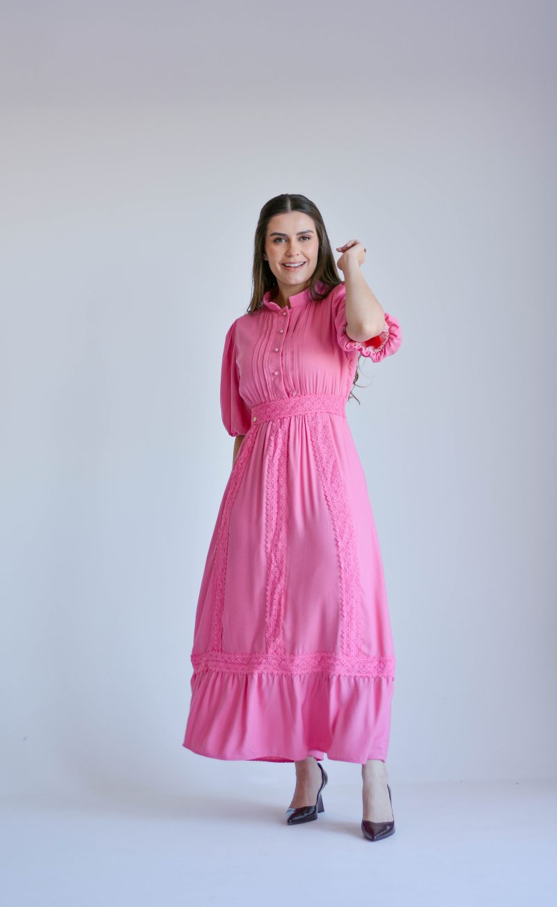 Vestido Luana Rosa - Jeni Magalhães