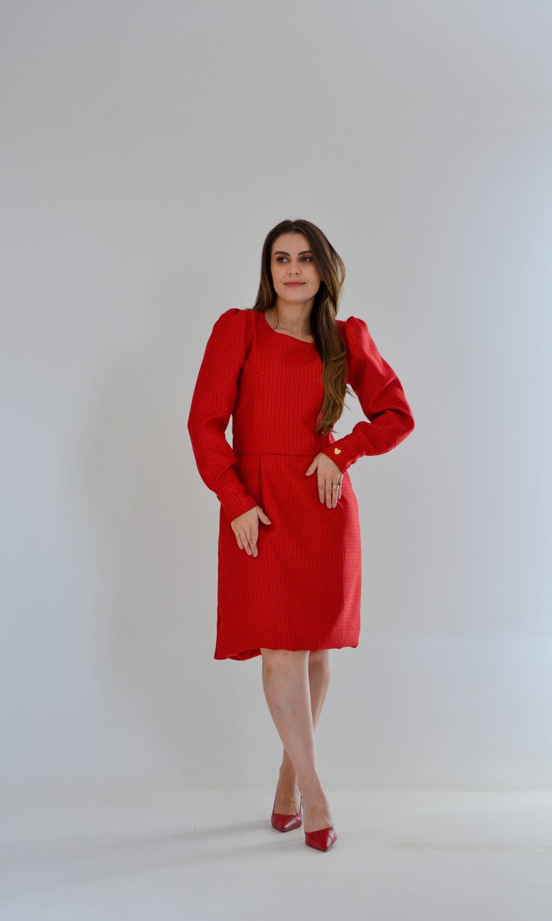 vestido antonella vermelho