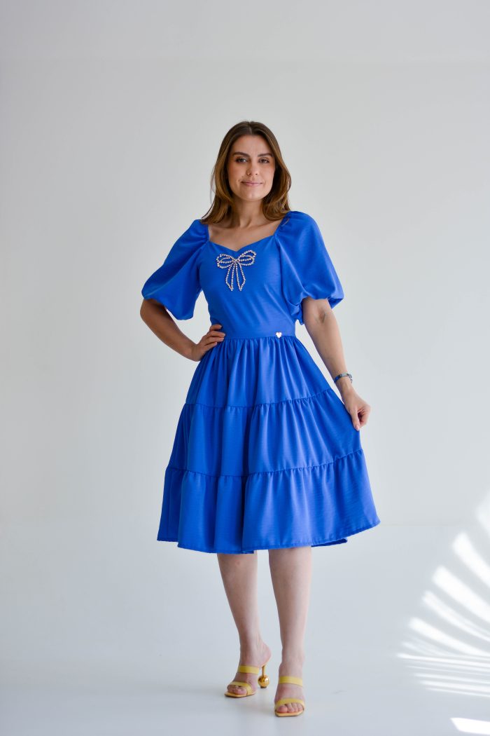 vestido kiane azul