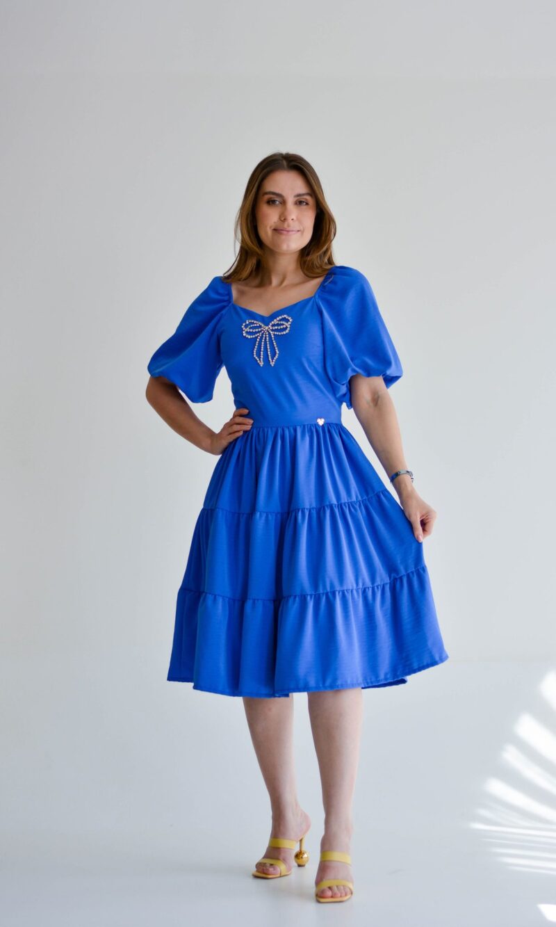 vestido kiane azul