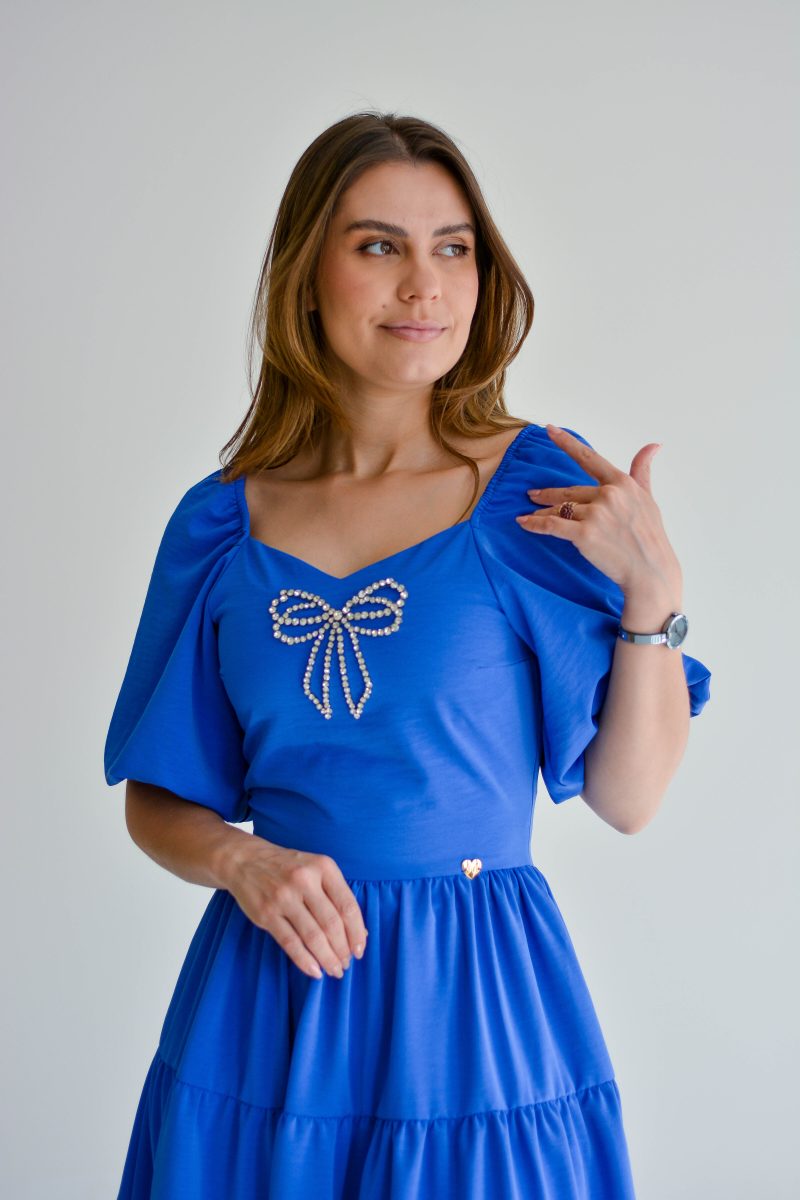 vestido kiane azul