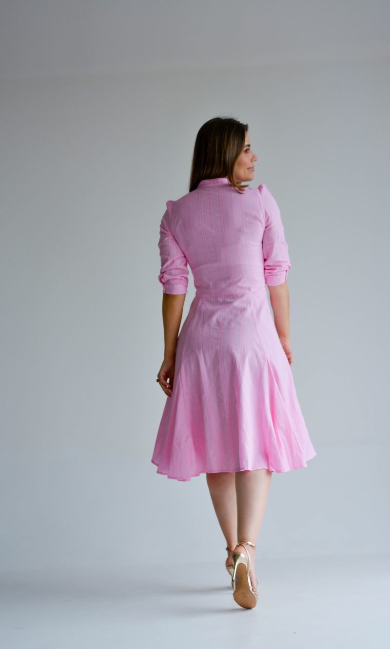 vestido claudia rosa