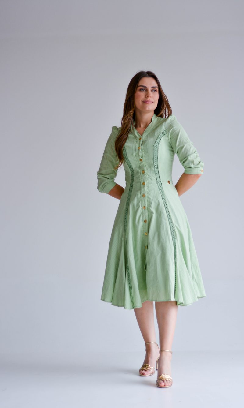 vestido claudia verde