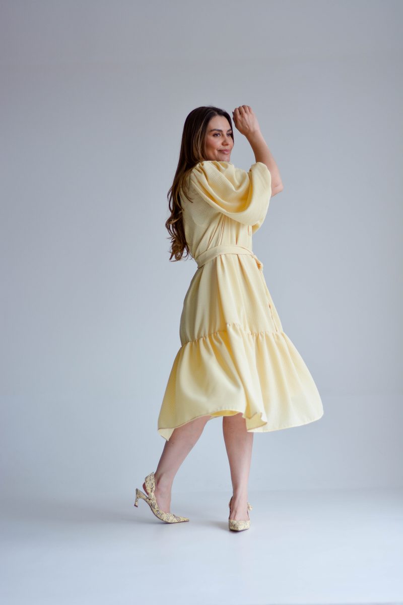 vestido fátima amarelo