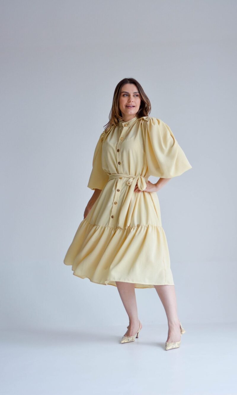 vestido fátima amarelo