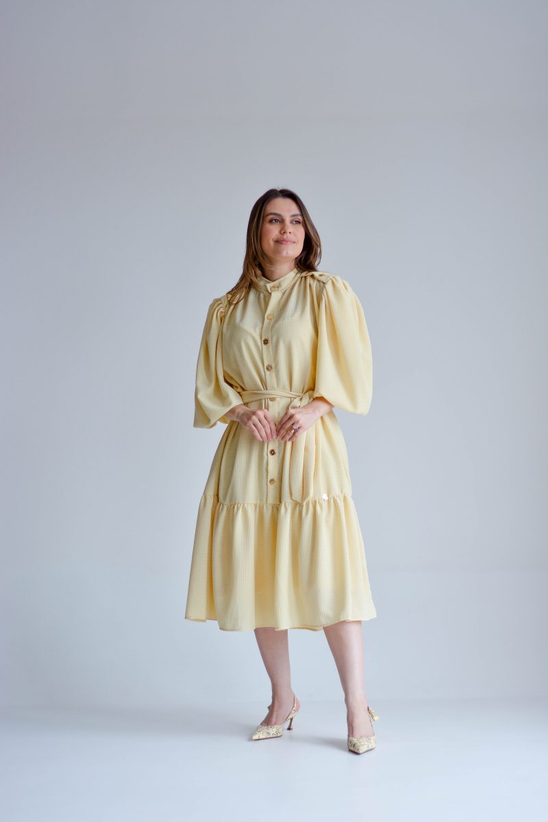 vestido fátima amarelo