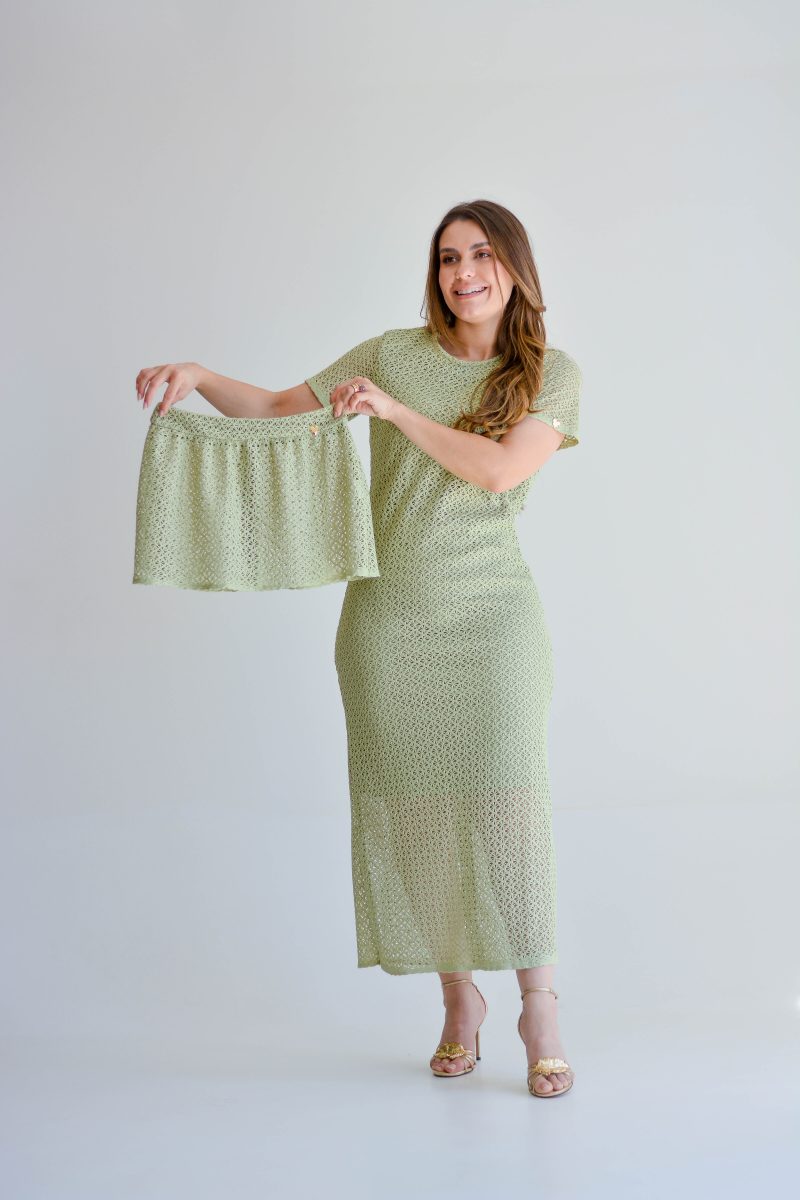 vestido lurdes verde