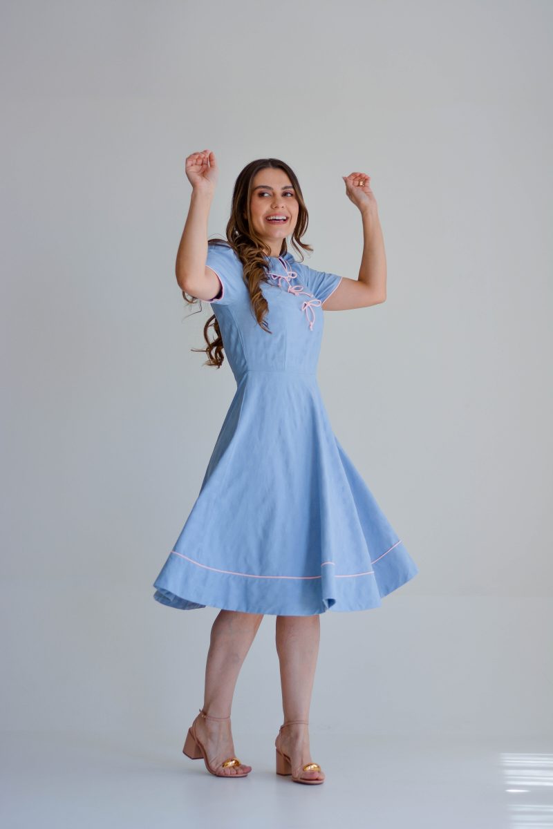 vestido ariane azul