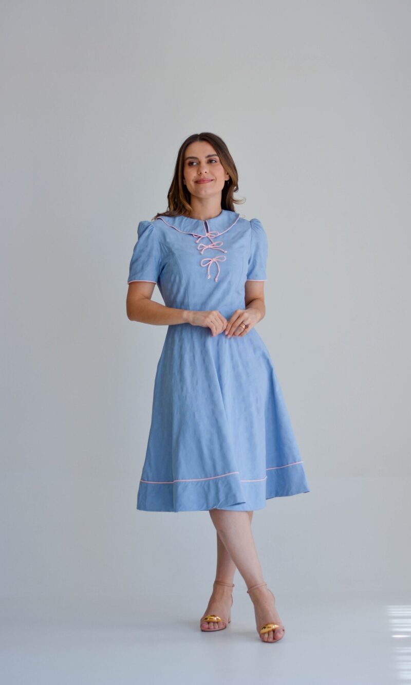 vestido ariane azul
