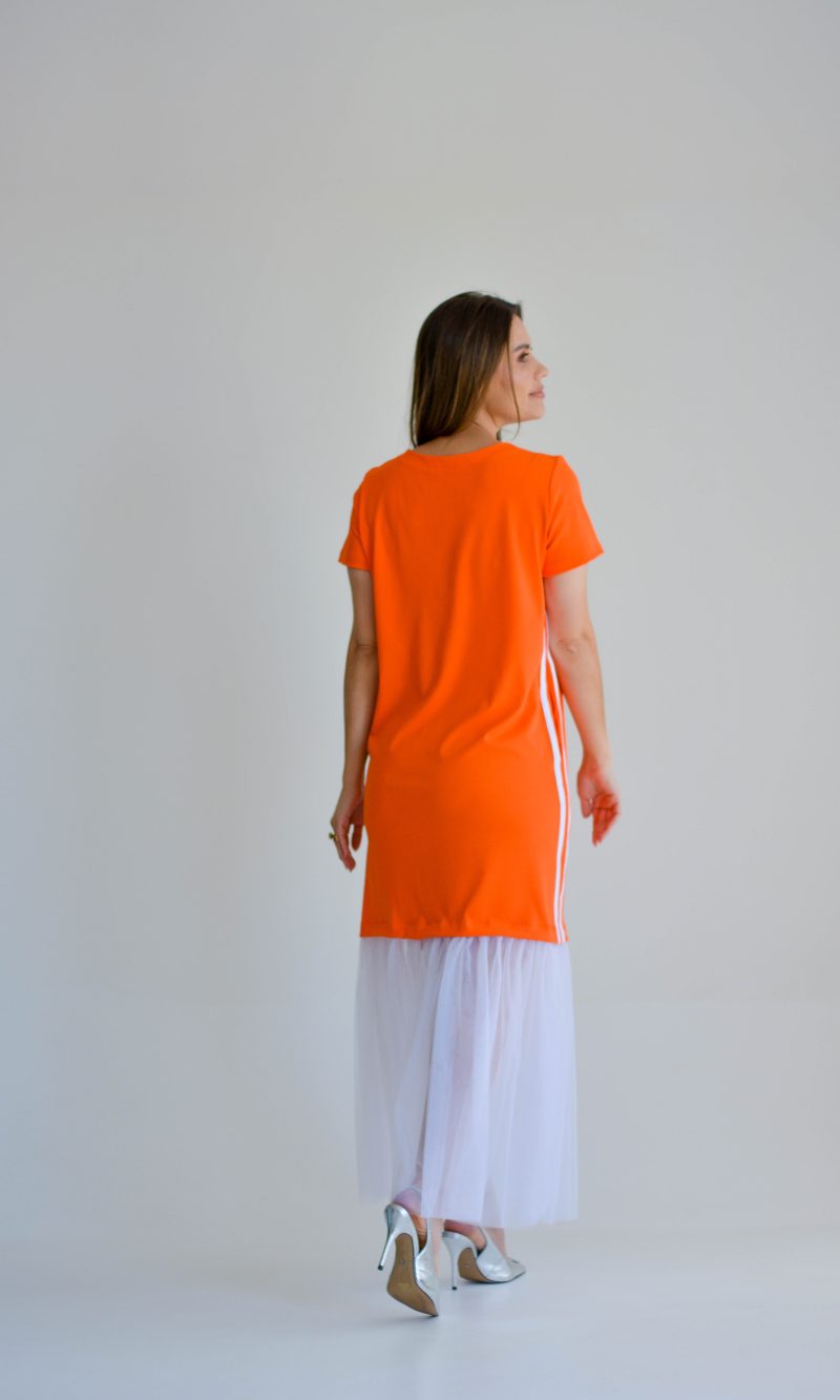 vestido regina laranja