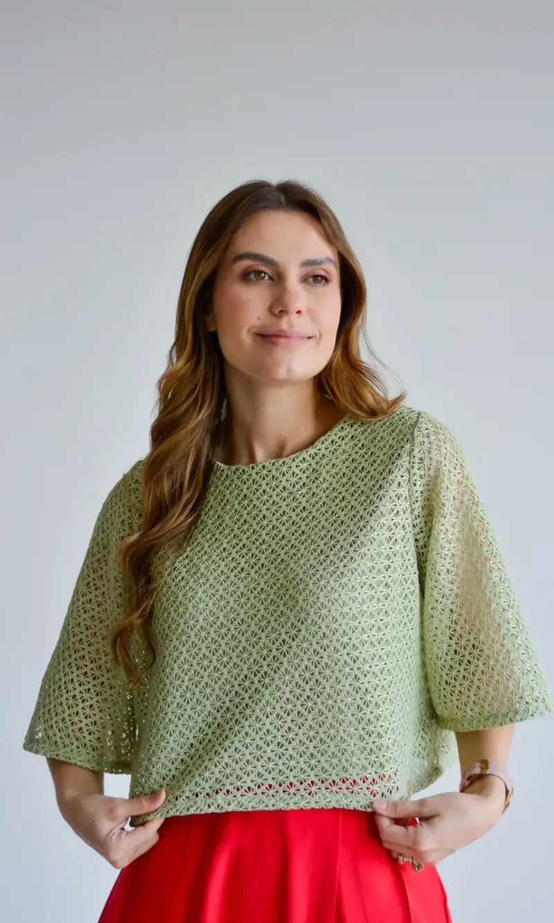 blusa tânia verde