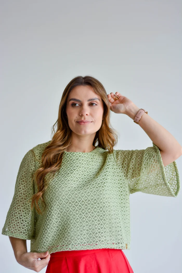 blusa tânia verde