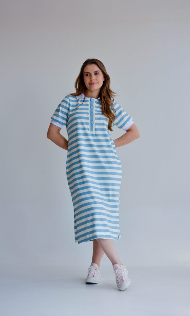 vestido geovana azul