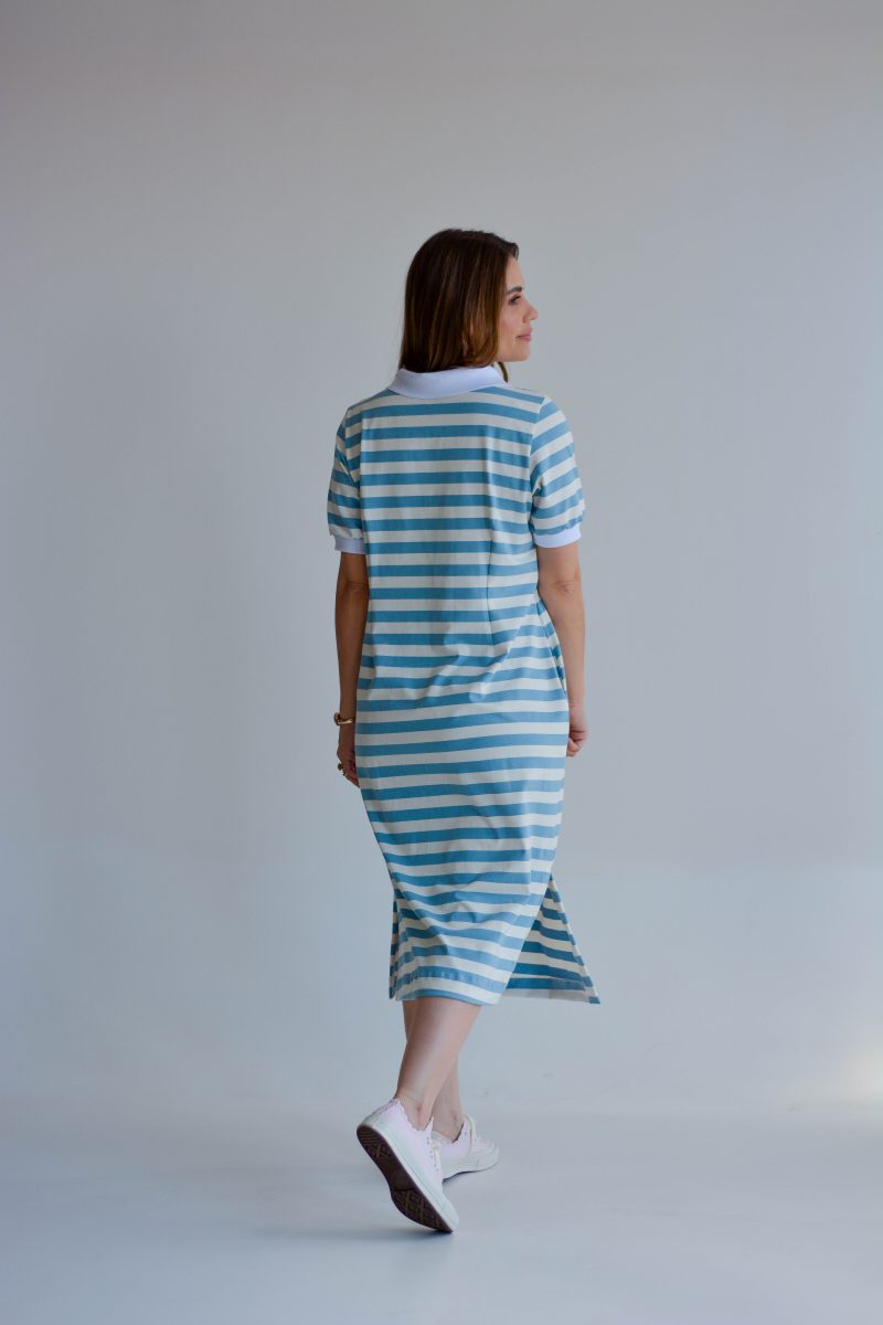 vestido geovana azul