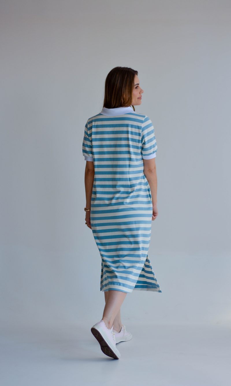 vestido geovana azul