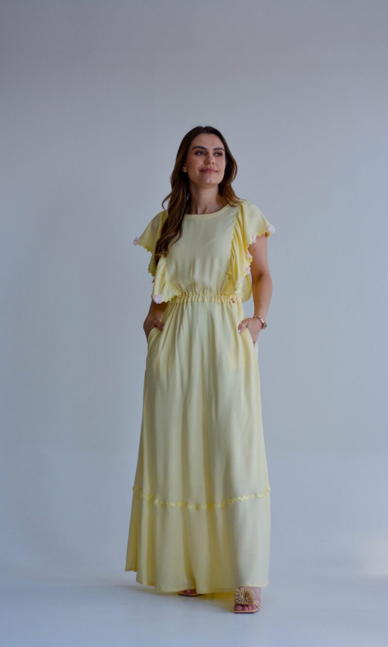 vestido helena amarelo