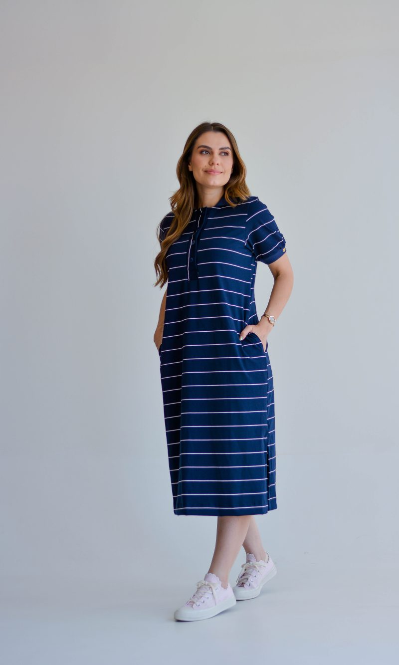 vestido kamile azul marinho