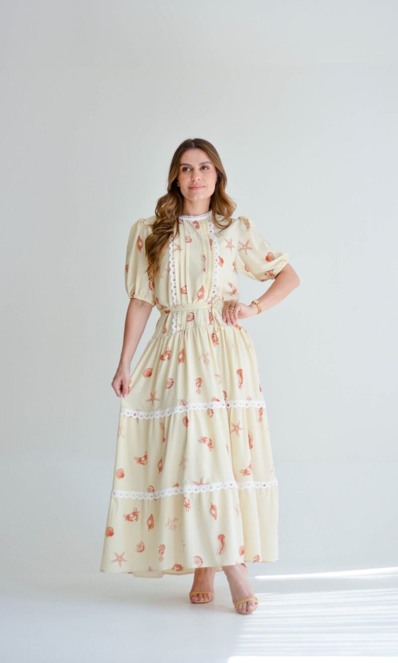 vestido lizamara nude