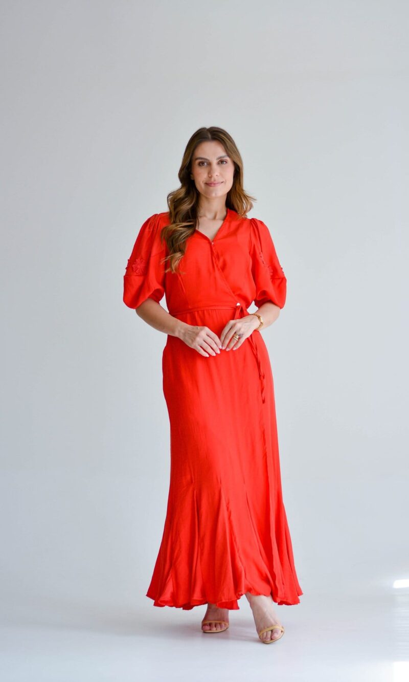vestido sabrina vermelho