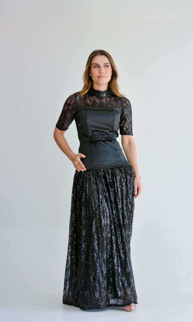 vestido valquiria preto
