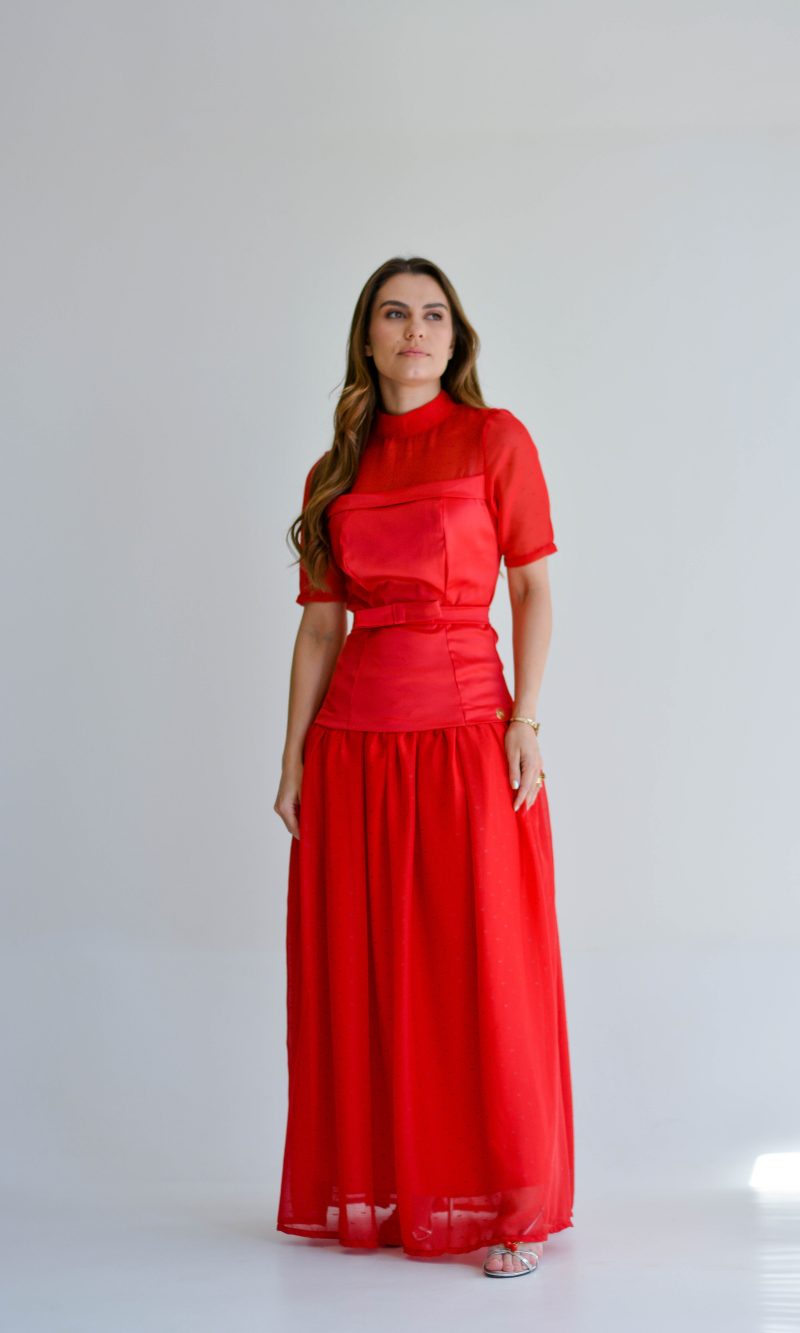 vestido valquiria vermelho