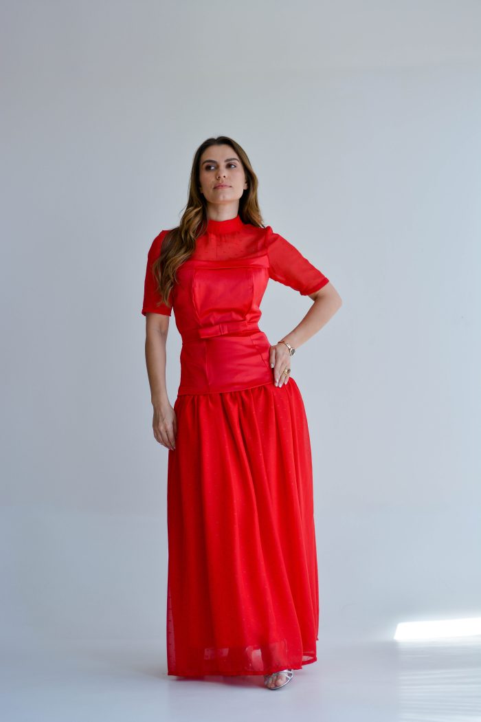vestido valquiria vermelho