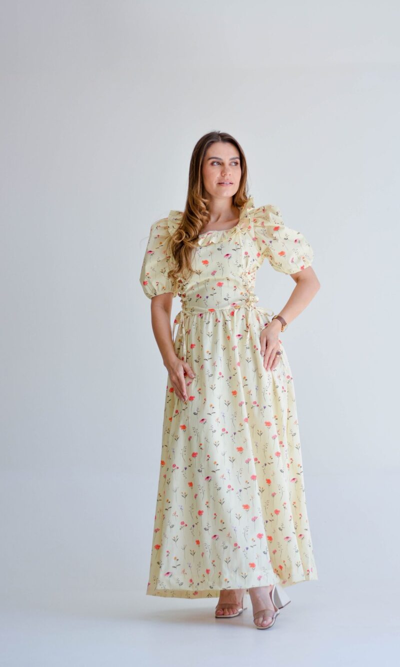 vestido mirela amarelo