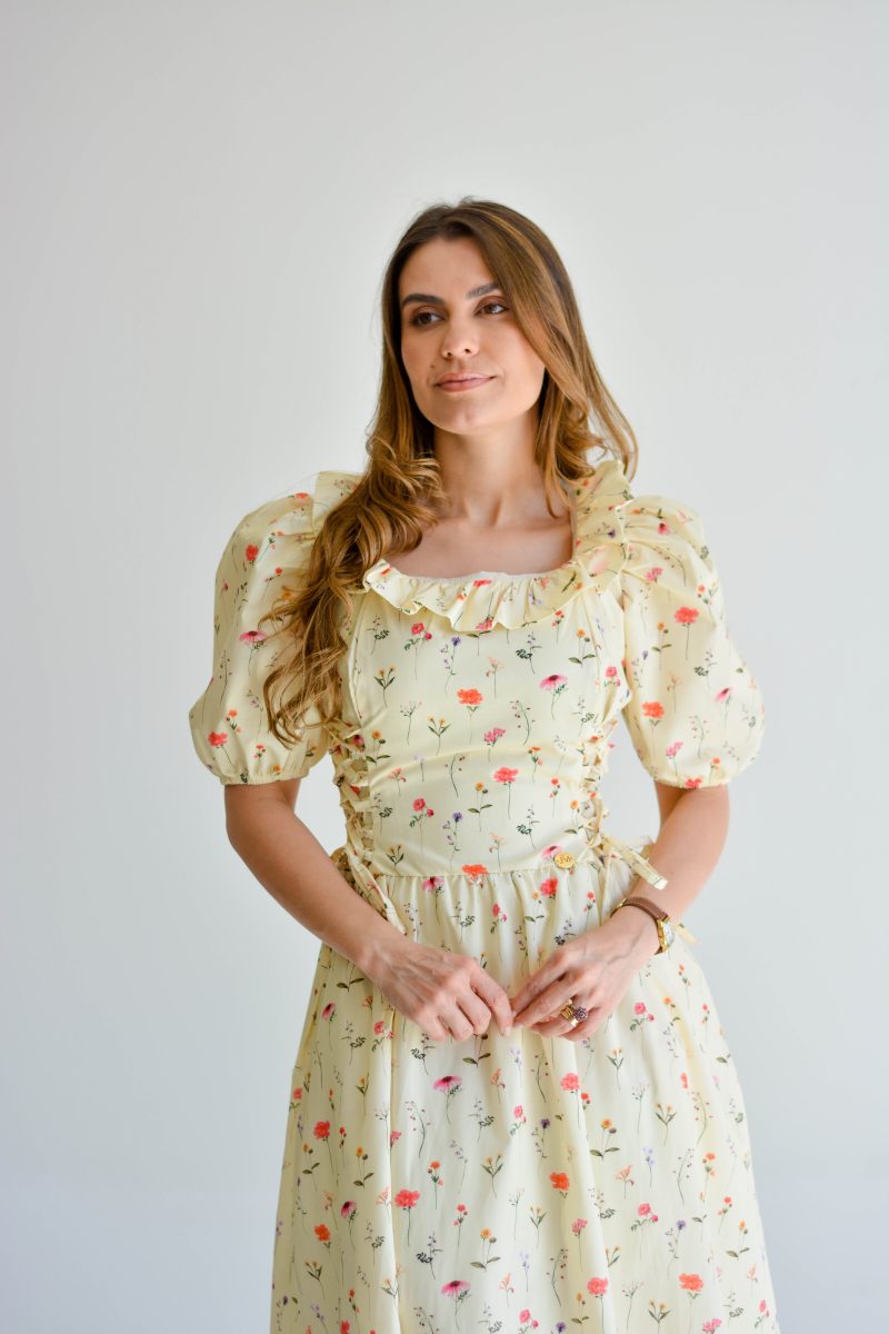 vestido mirela amarelo