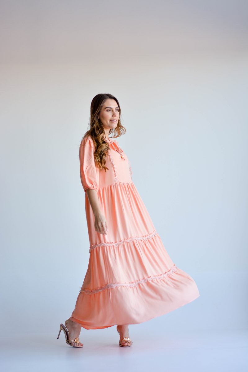 vestido ingrid laranja