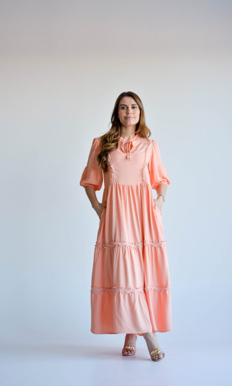 vestido ingrid laranja