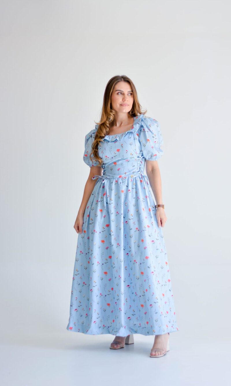 vestido mirela azul vestido mirela azul