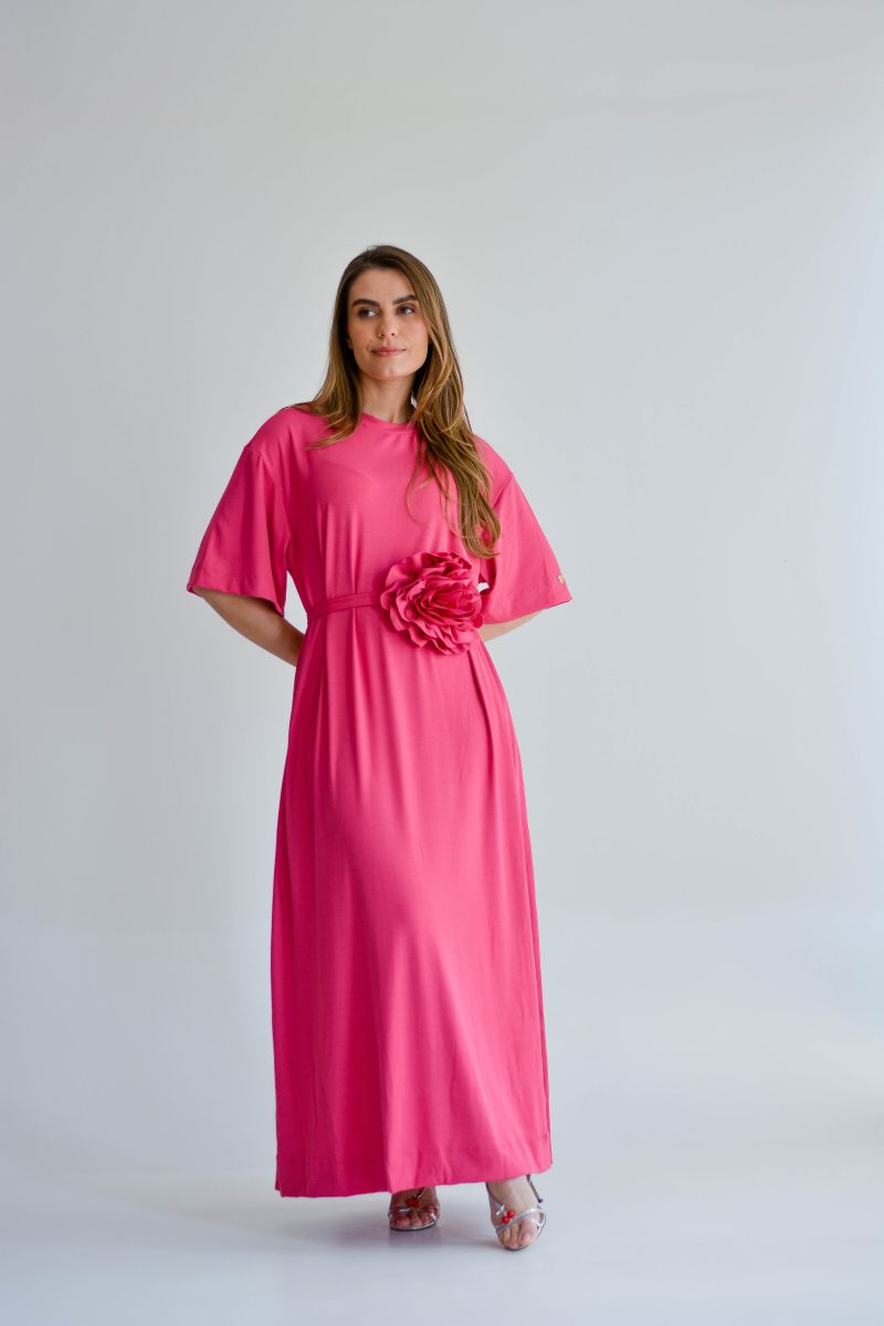vestido suélen rosa