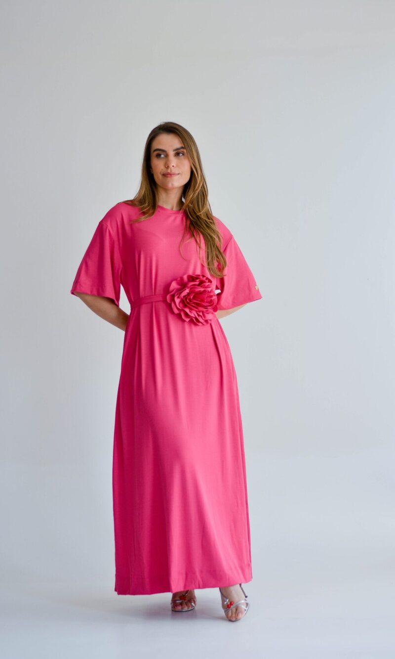 vestido suélen rosa