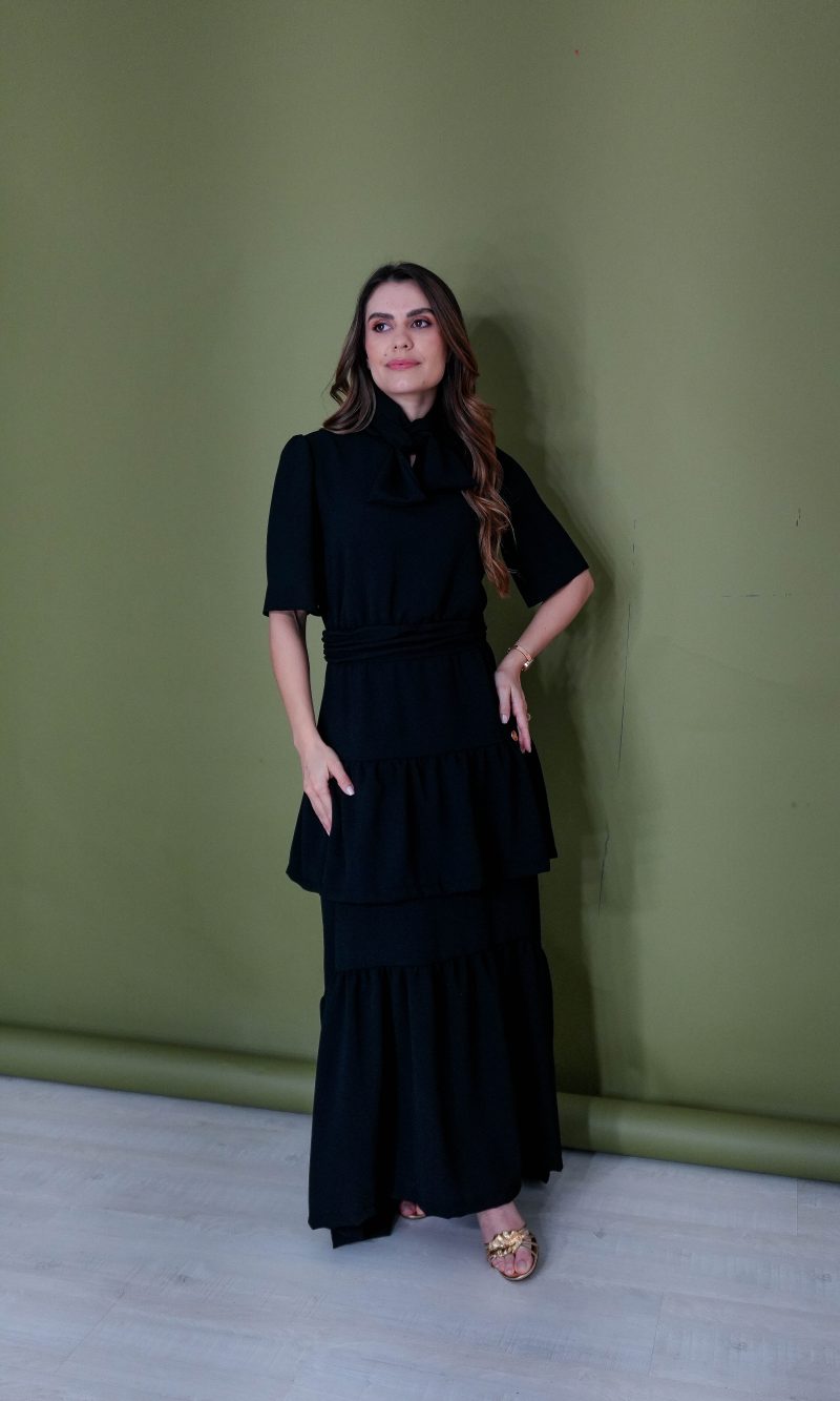 vestido rosimeire preto