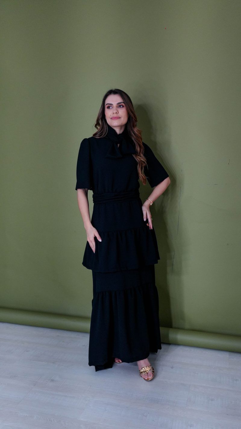 vestido rosimeire preto