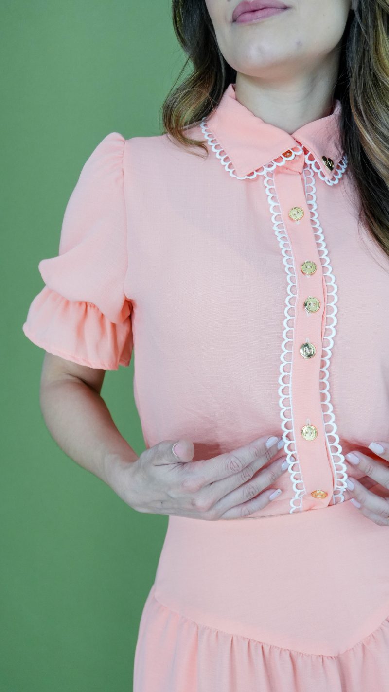 conjunto bianca laranja