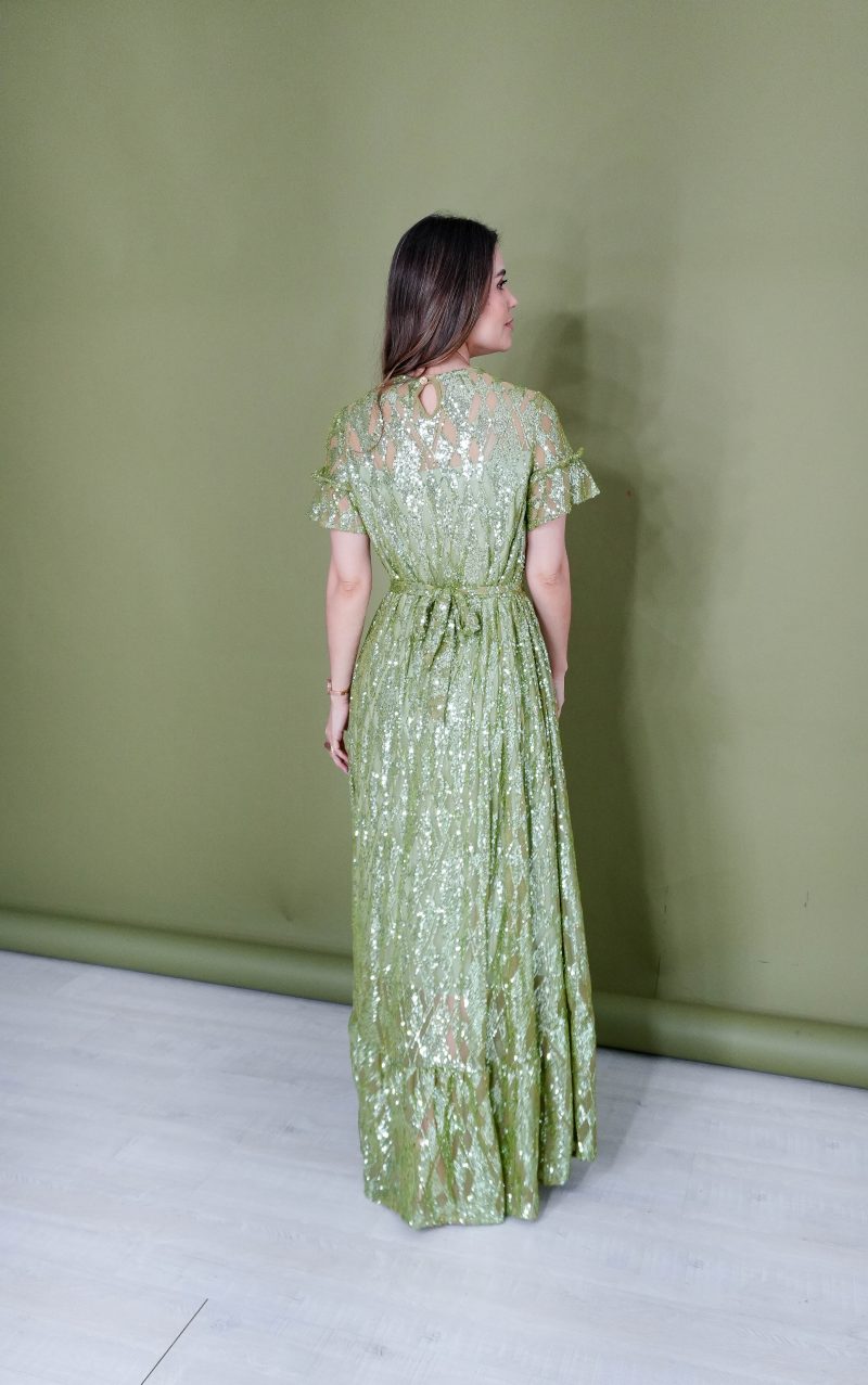 vestido milena verde