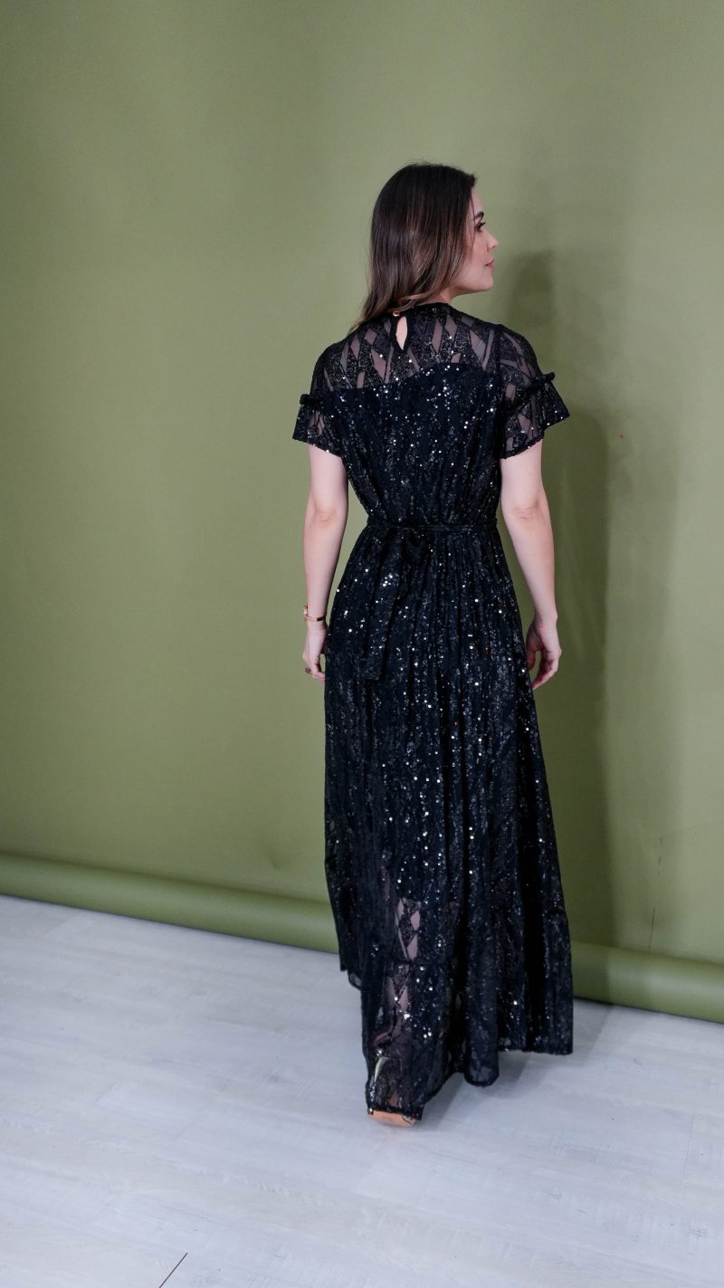 vestido milena preto