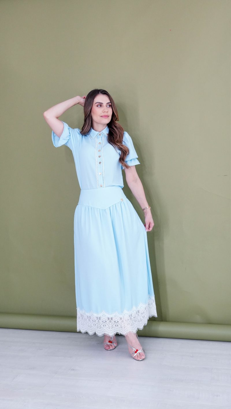 conjunto bianca azul