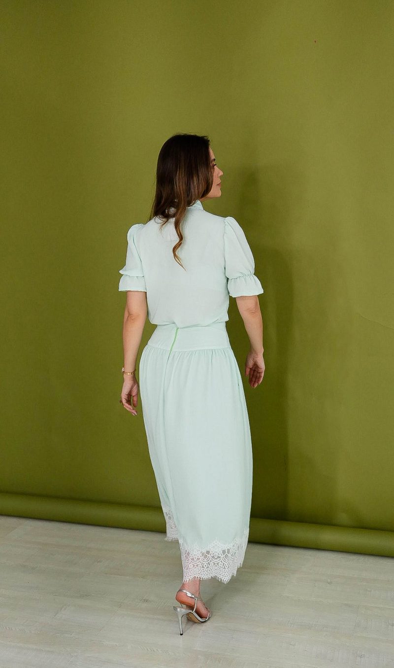 conjunto bianca verde