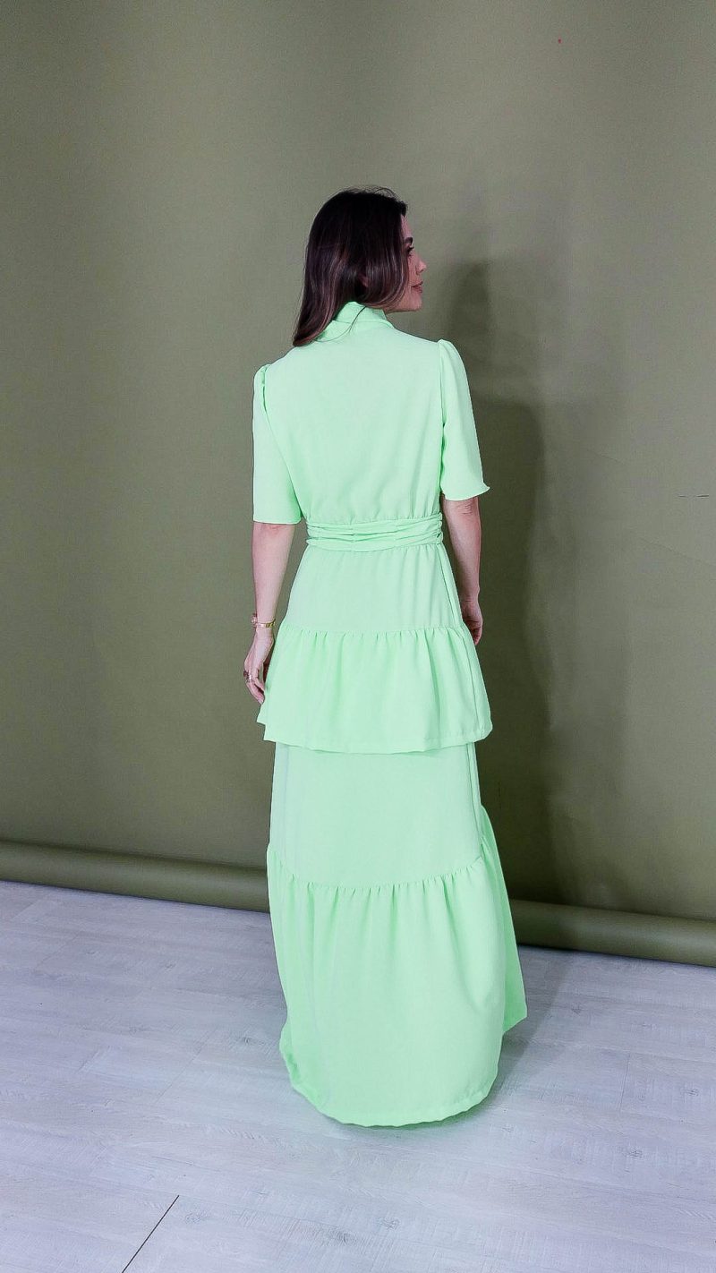 vestido rosimeire verde