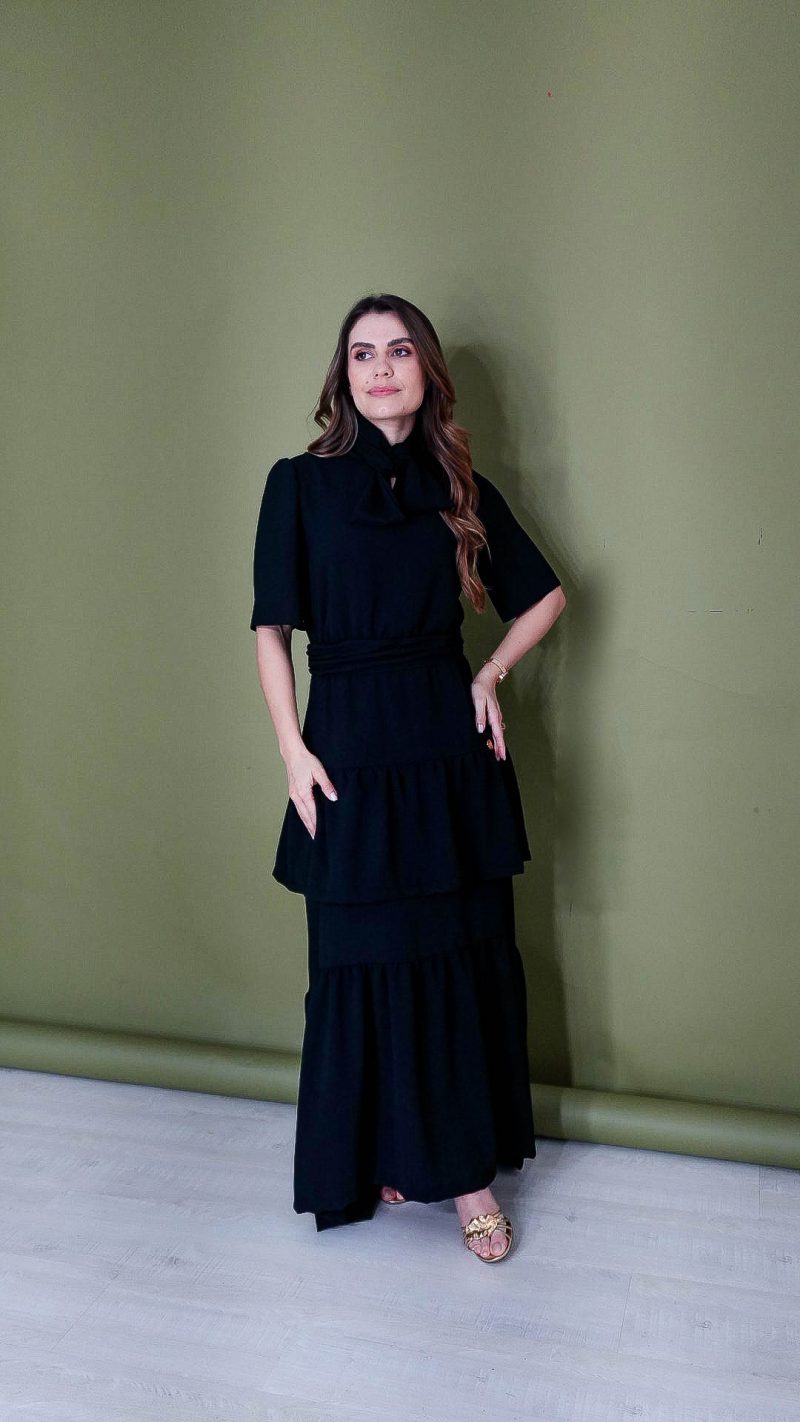 vestido rosimeire preto