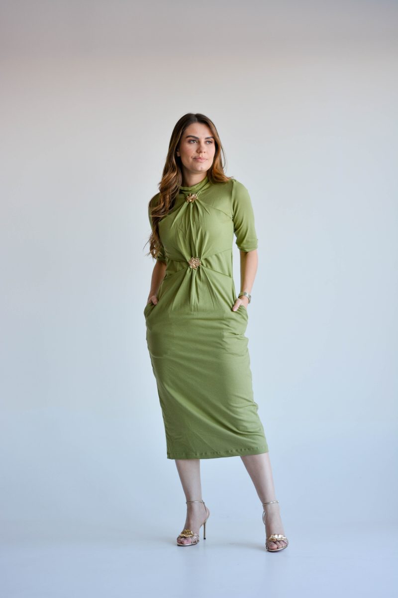 vestido luzia verde